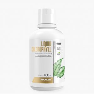 liquid chlorophyll natural in a white bottle