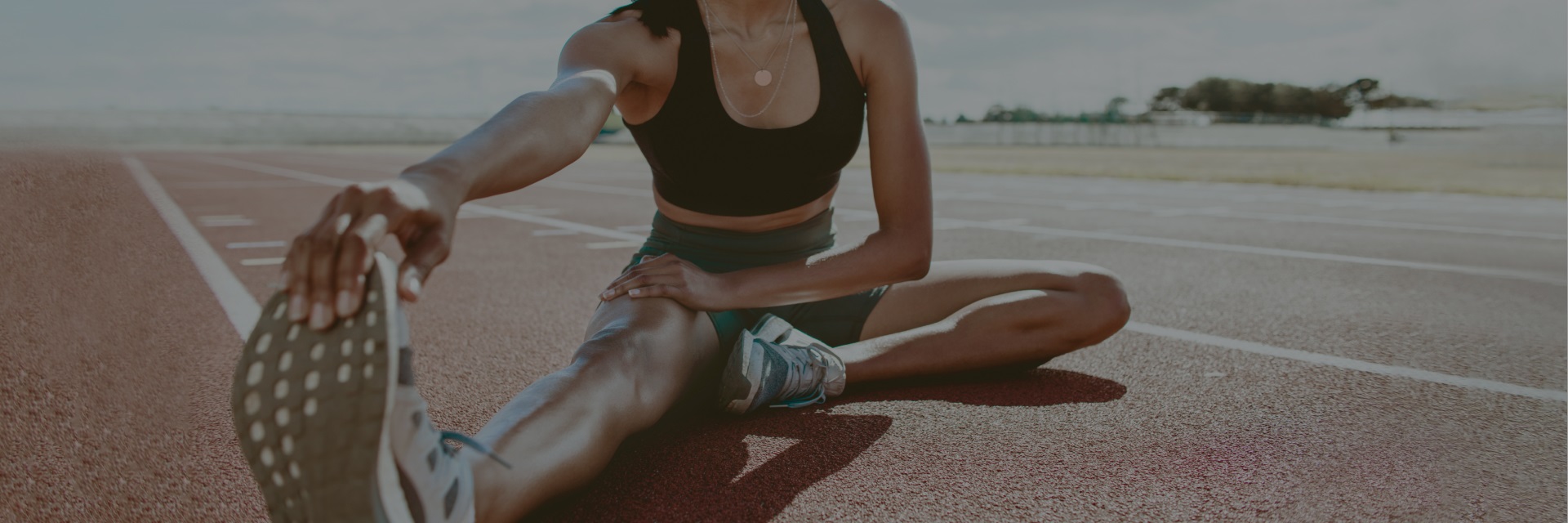 woman makes stretching