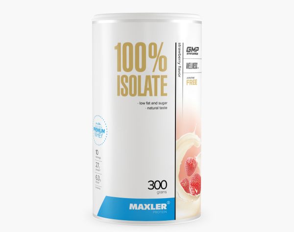 100% Isolate банка 300 г клубника